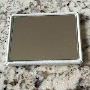 Bottega Veneta White Leather Purse Mirror